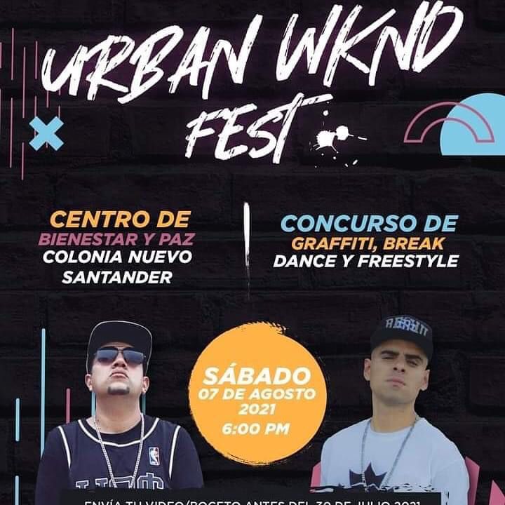 👁 👁Jóvenes, está todo listo para el Urban Wknd Fest.. será este sábado..aquí la información 🔽