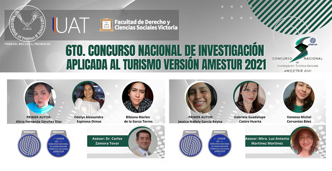 Destaca UAT en concurso nacional de investigación en turismo