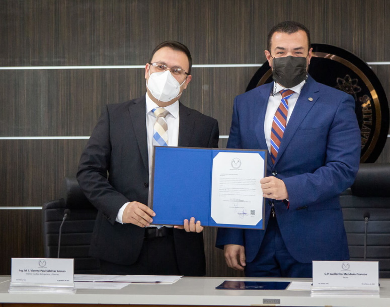 Rector de la UAT toma protesta al nuevo director de la Facultad de Ingeniería y Ciencias