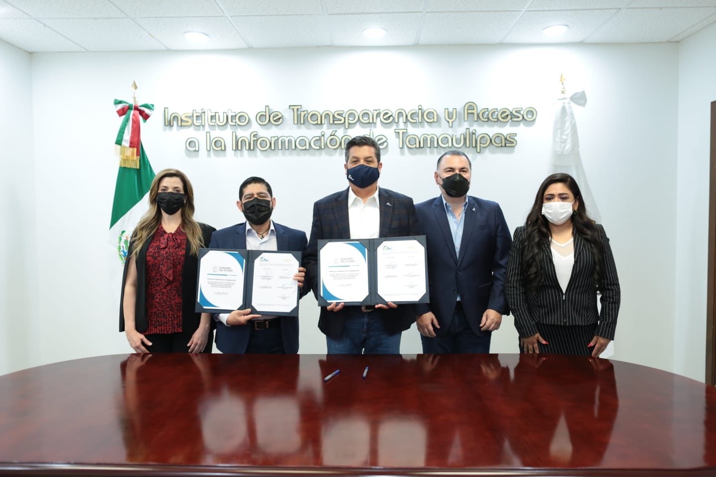 Firman GobTam e ITAIT convenio de colaboración en materia de transparencia