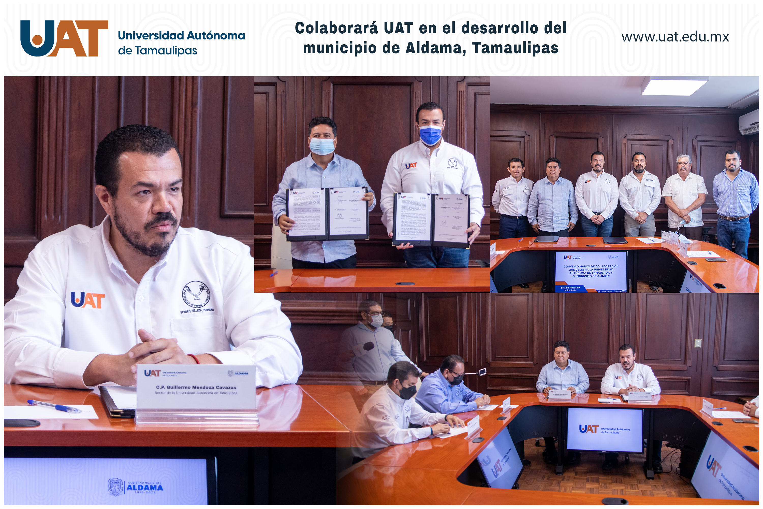 Colaborará UAT en el desarrollo de Aldama, Tamaulipas