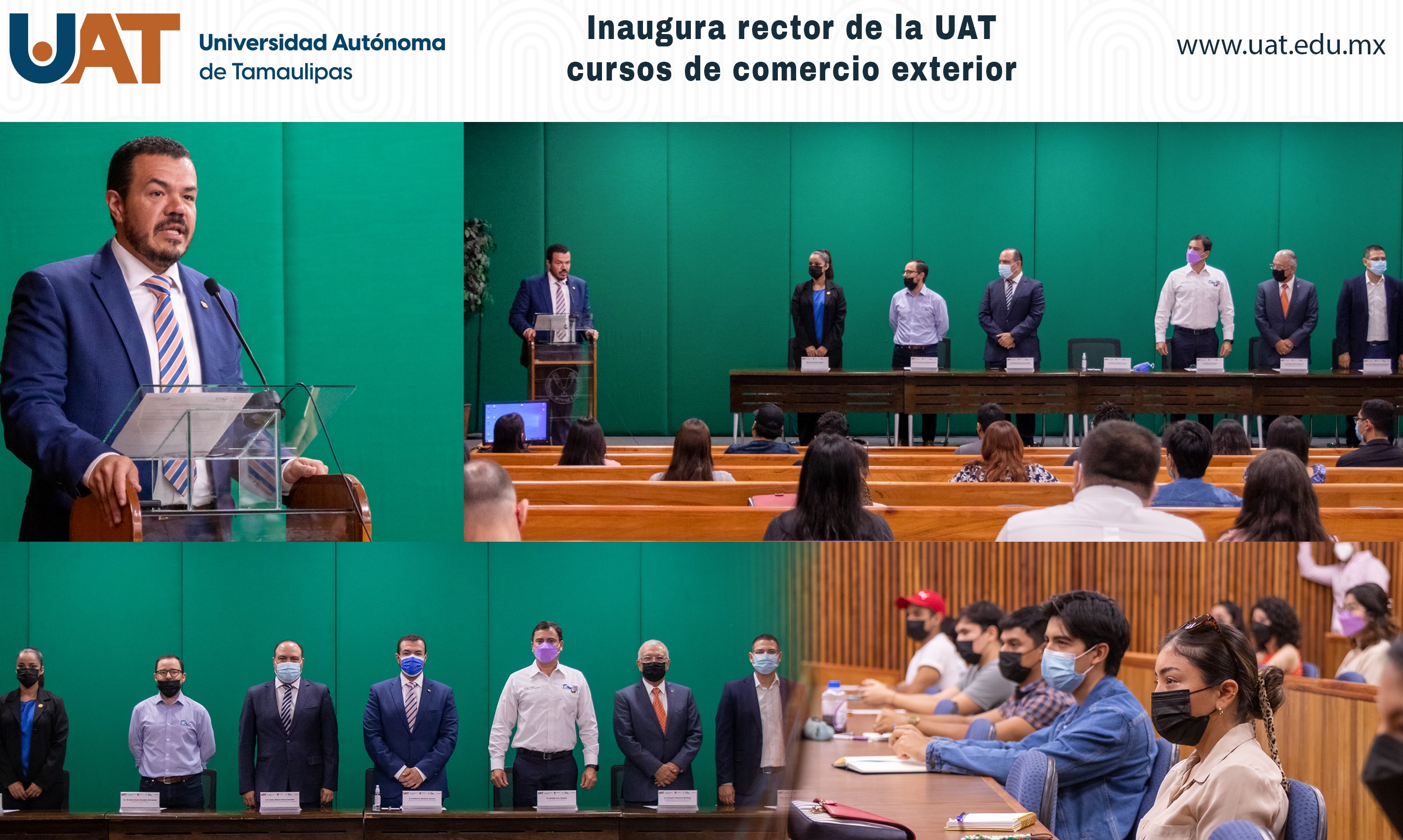 Inaugura Rector de la UAT ciclo de cursos en Comercio Exterior