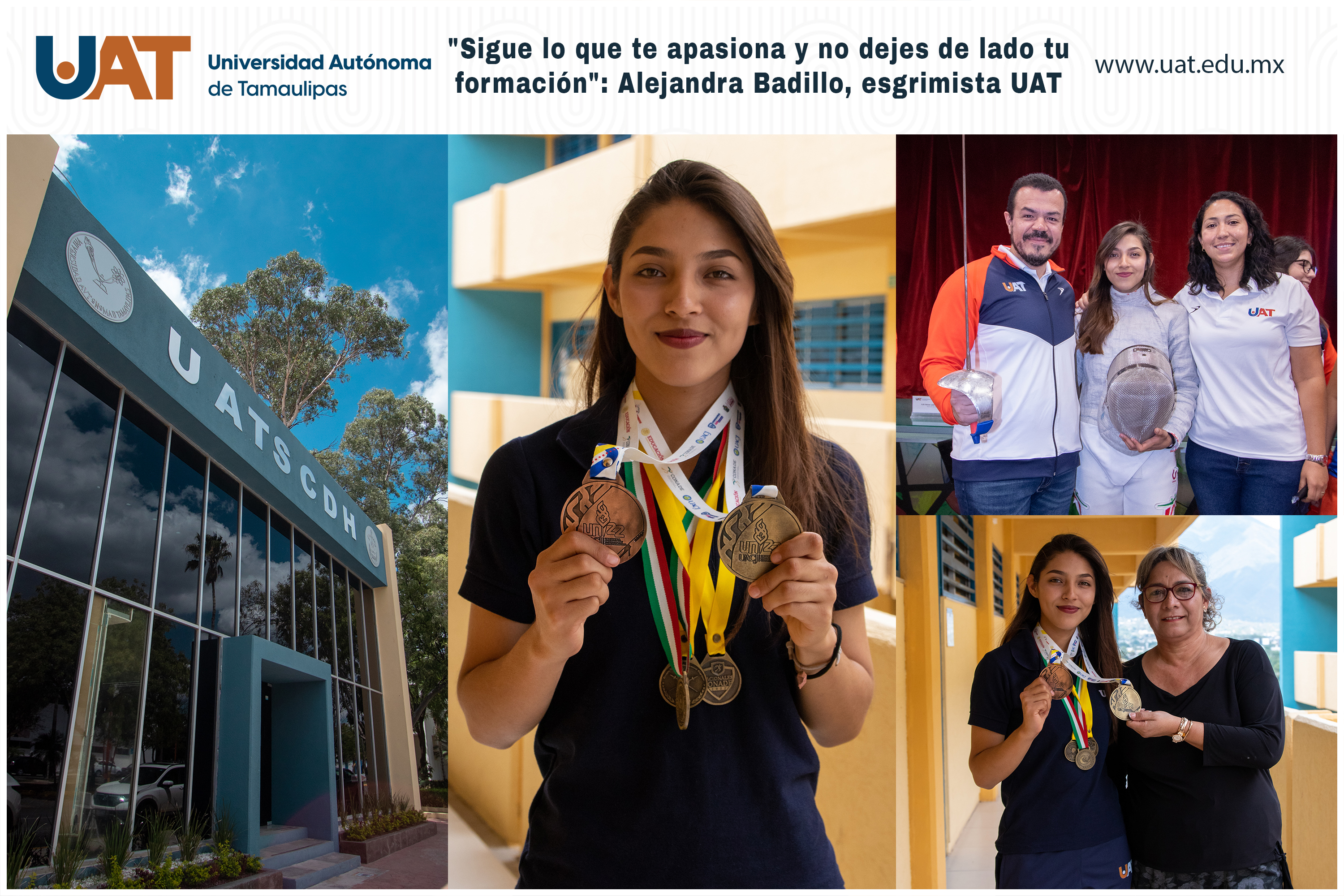“Sigue lo que te apasiona y no dejes de lado tu formación”: Alejandra Badillo, esgrimista de la UAT