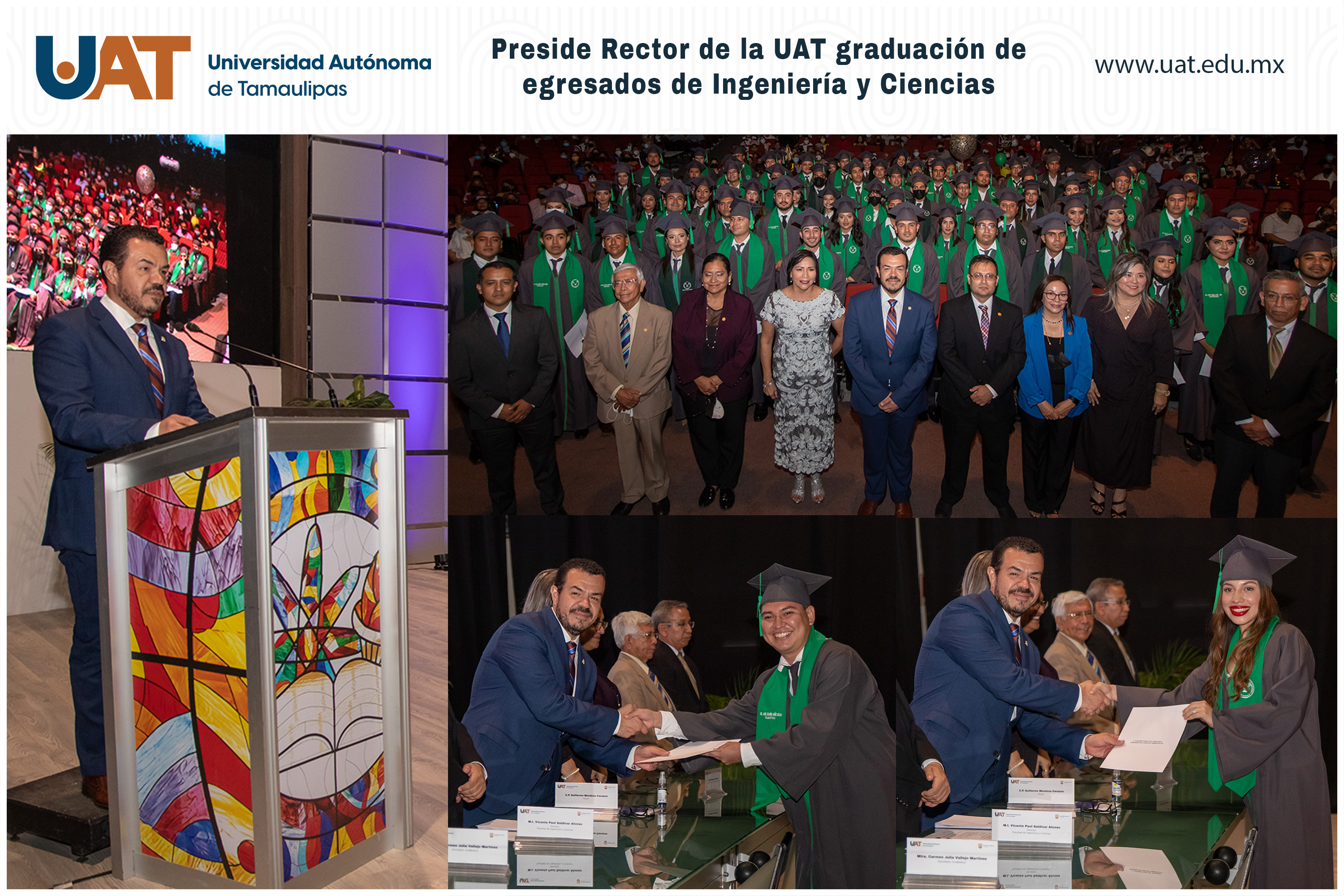 Preside Rector de la UAT graduación de egresados de Ingeniería y Ciencias