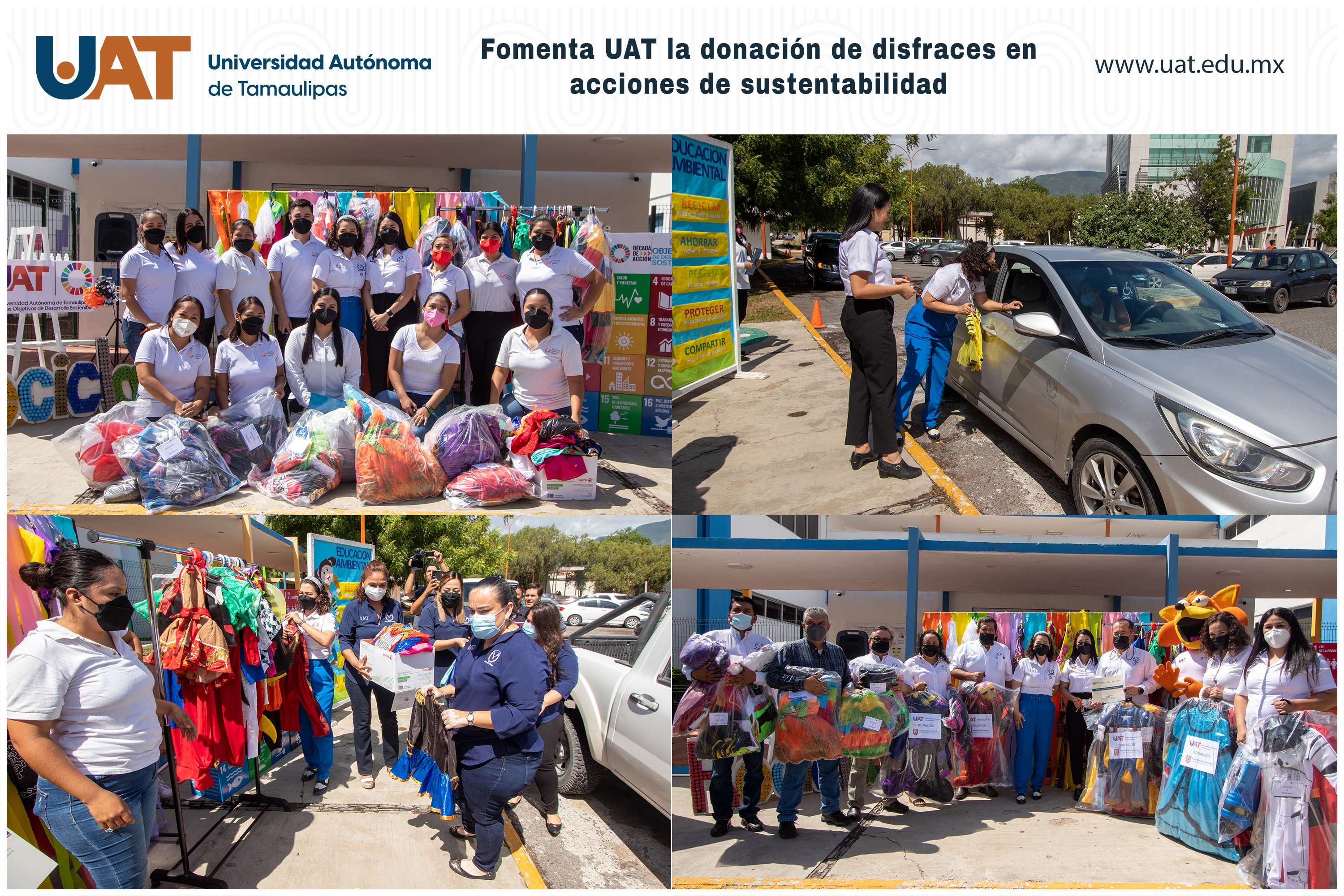 Fomenta UAT la donación de disfraces en acciones de sustentabilidad
