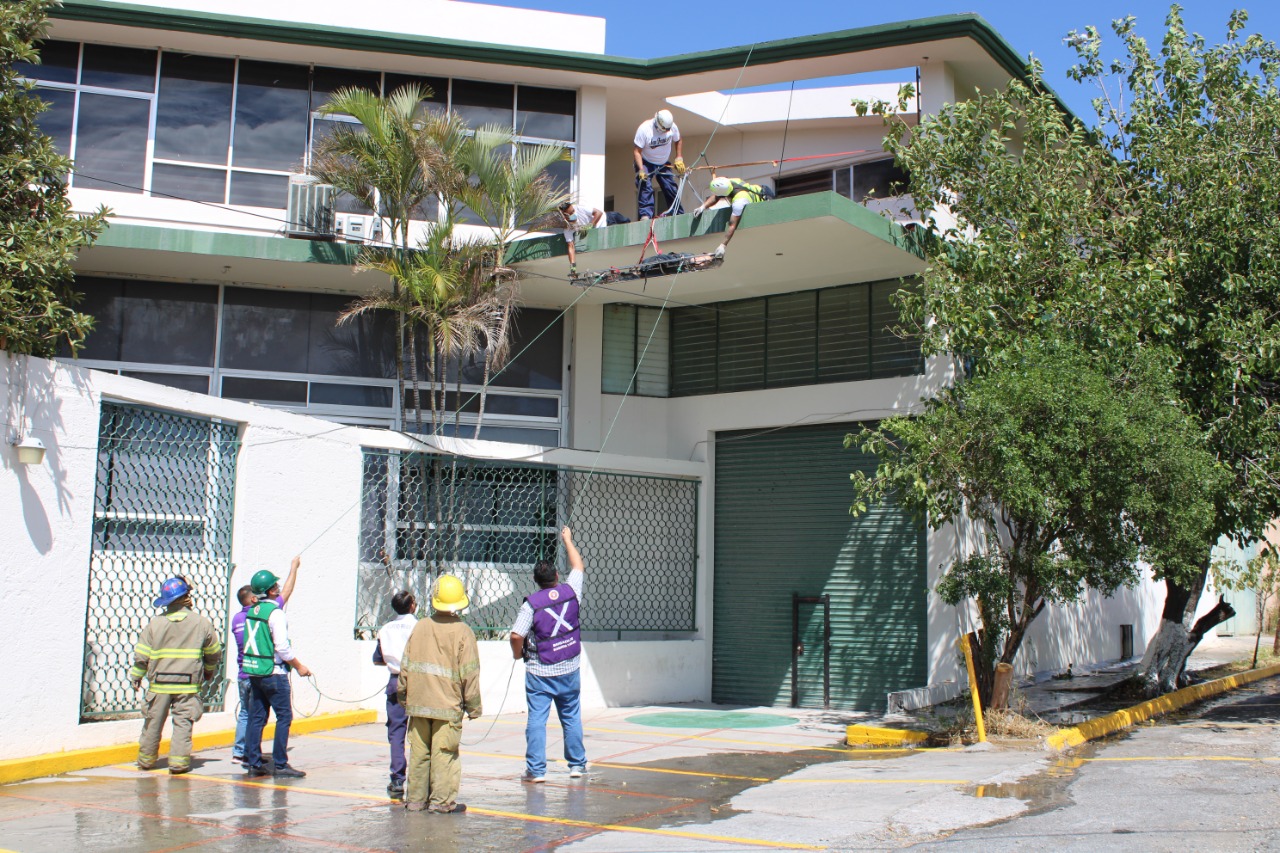 Celebra IMSS Tamaulipas su aniversario 71, mostrando su capacitación en Protección Civil