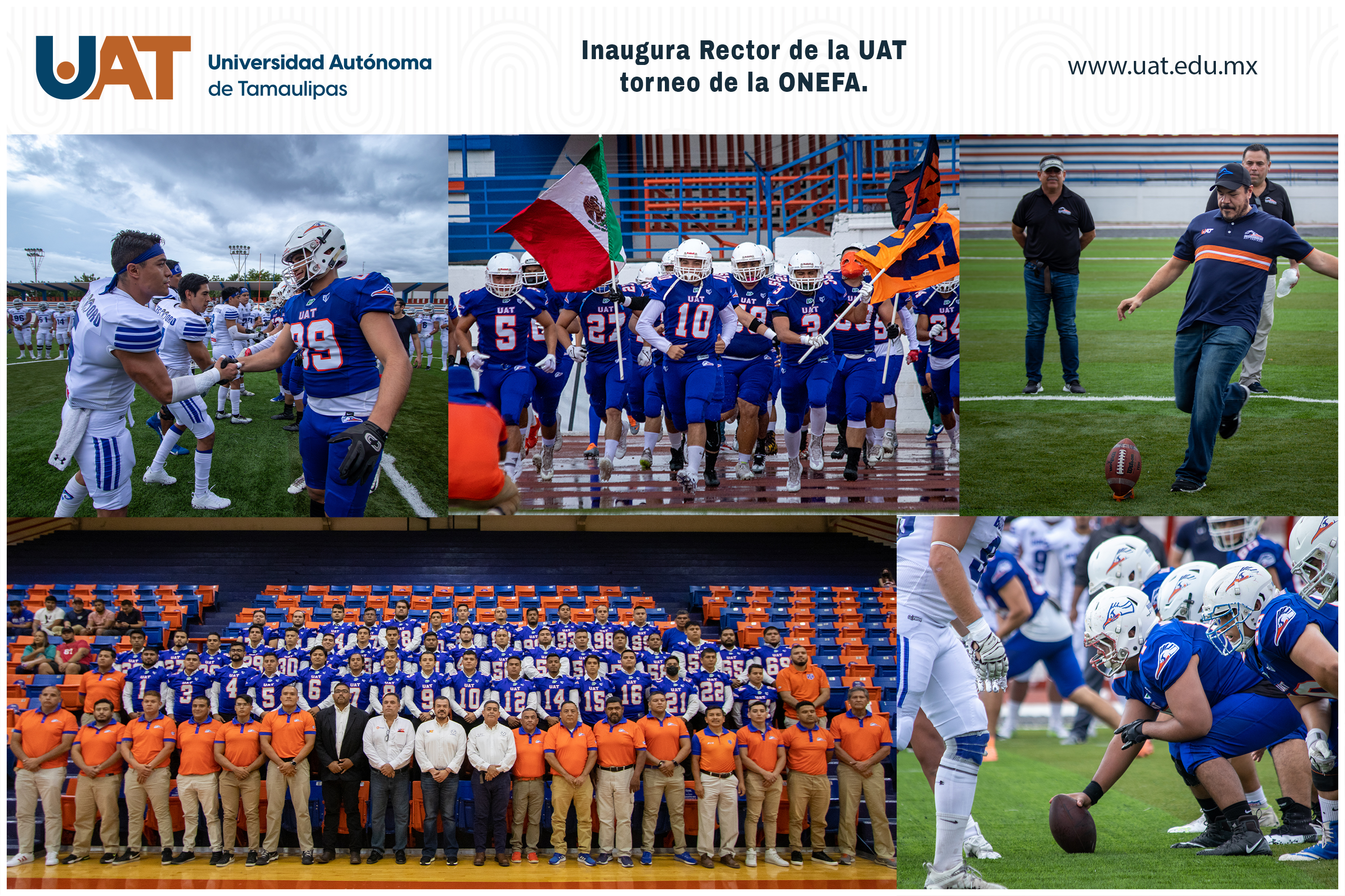 Inaugura Rector de la UAT torneo de la ONEFA en el CU Victoria