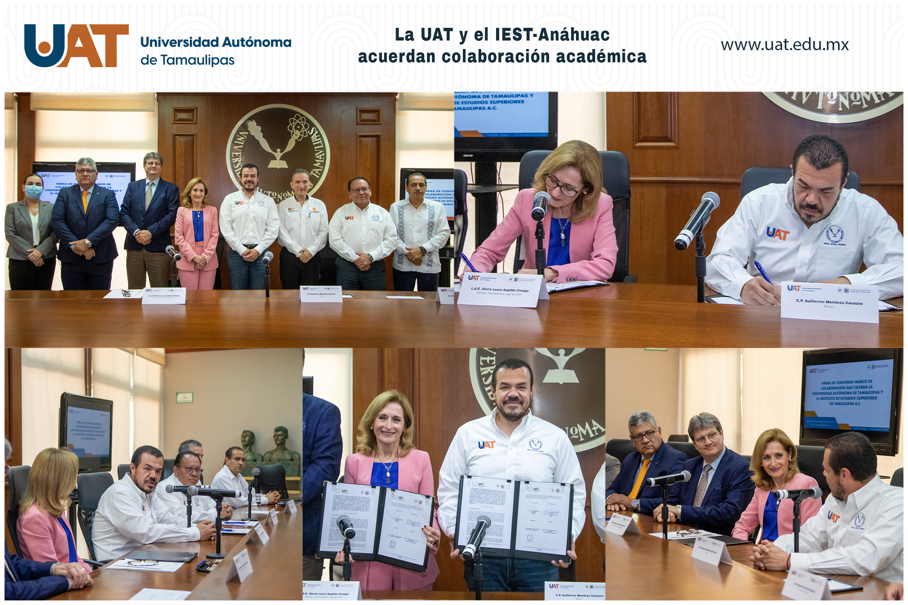 La UAT y el IEST Anáhuac firman convenio de colaboración