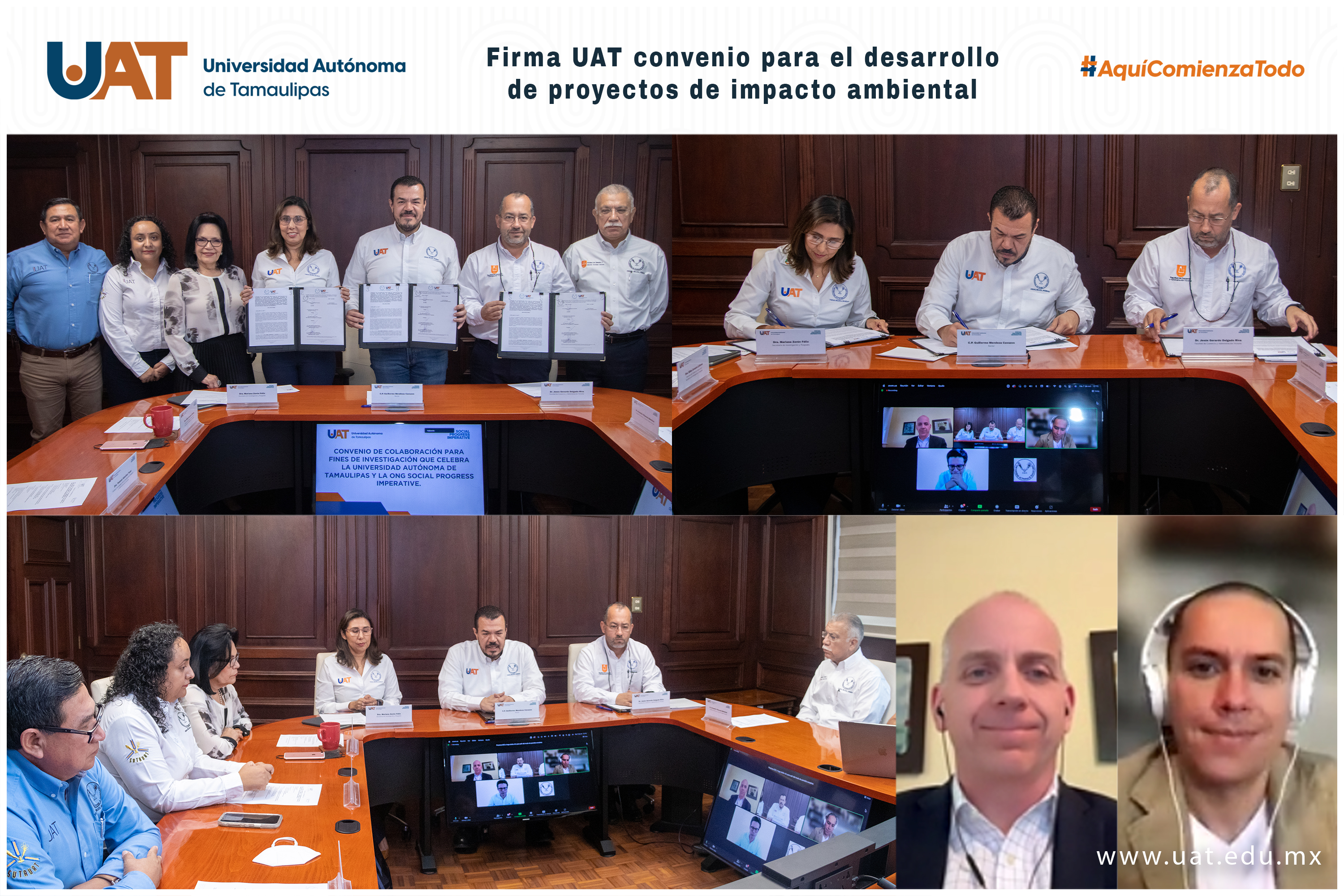 Firma UAT convenio para el desarrollo de proyectos de impacto ambiental