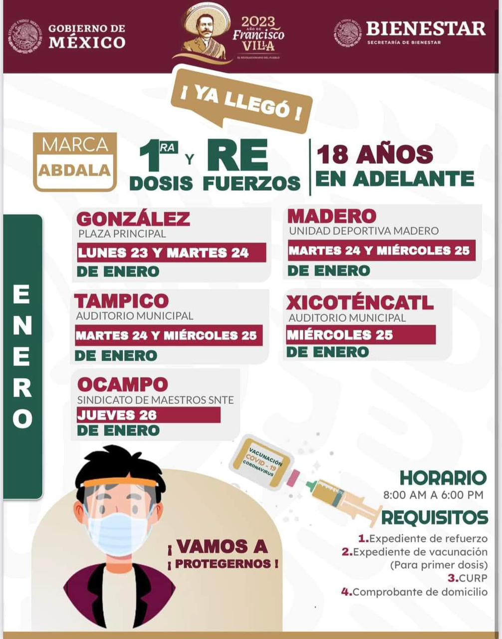 Activan vacunación anticovid en el sur