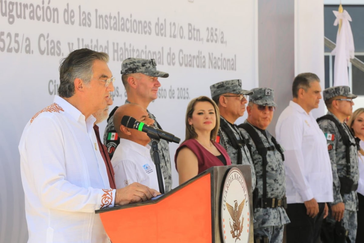 Inaugura Américo instalaciones de la Guardia Nacional en Ciudad Mier para reforzar seguridad regional