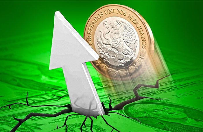 Cae dólar frente al peso mexicano